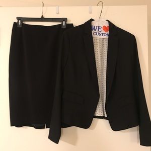 Black skirt suit Ann Taylor